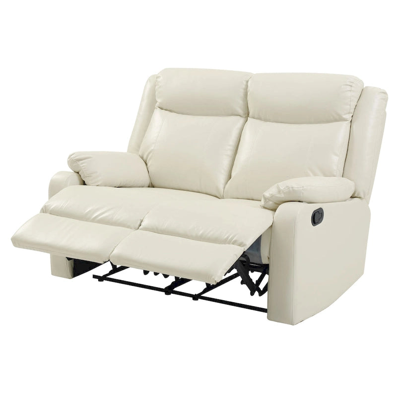 Podwójnie rozkładana sofa dwuosobowa Ward ze skóry ekologicznej