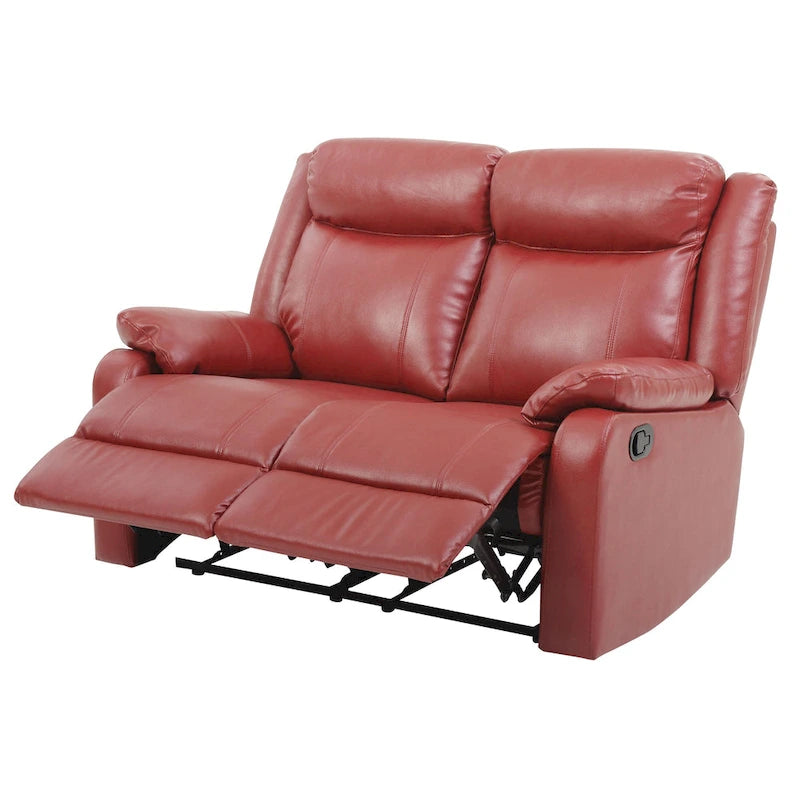 Podwójnie rozkładana sofa dwuosobowa Ward ze skóry ekologicznej