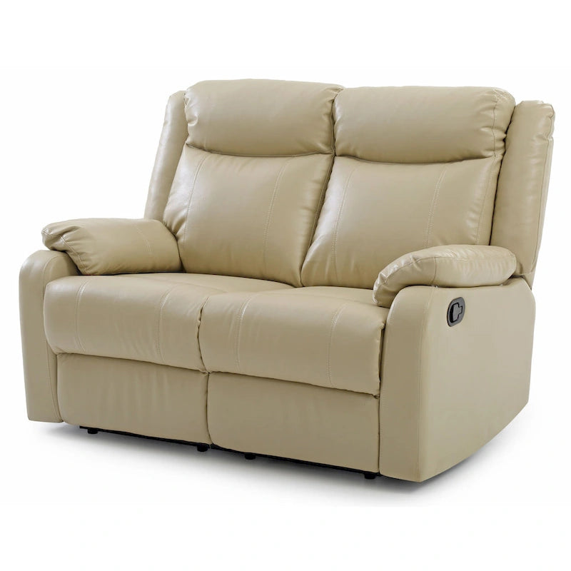 Podwójnie rozkładana sofa dwuosobowa Ward ze skóry ekologicznej