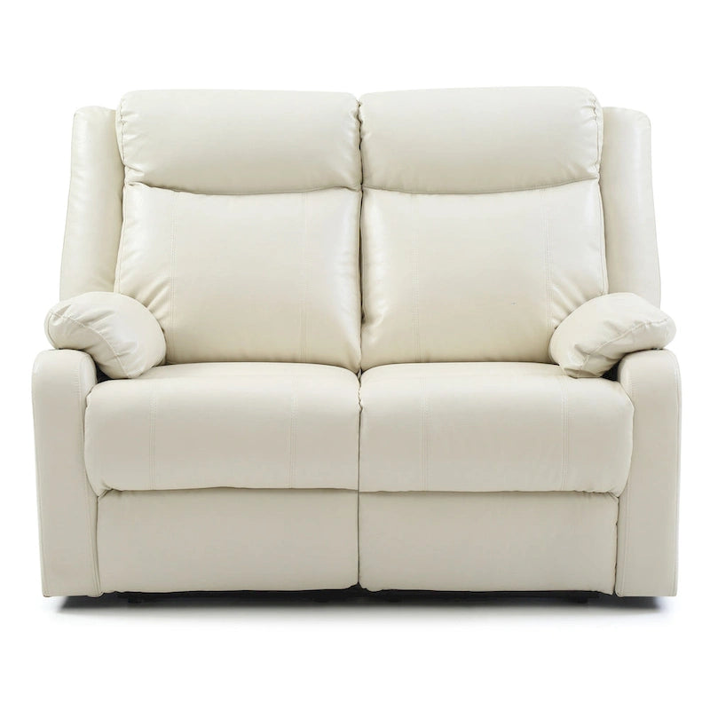 Podwójnie rozkładana sofa dwuosobowa Ward ze skóry ekologicznej