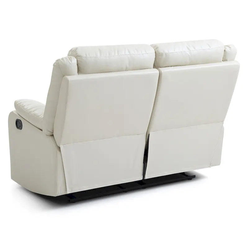 Podwójnie rozkładana sofa dwuosobowa Ward ze skóry ekologicznej