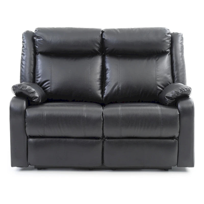 Podwójnie rozkładana sofa dwuosobowa Ward ze skóry ekologicznej