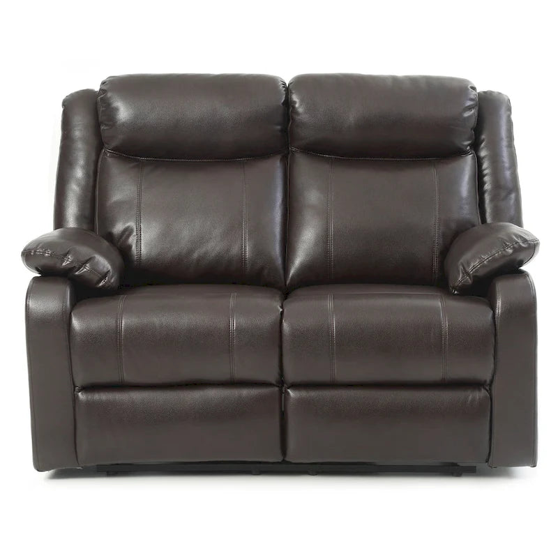 Podwójnie rozkładana sofa dwuosobowa Ward ze skóry ekologicznej
