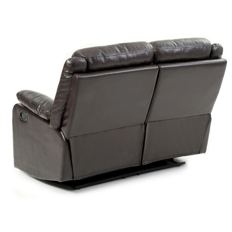 Podwójnie rozkładana sofa dwuosobowa Ward ze skóry ekologicznej