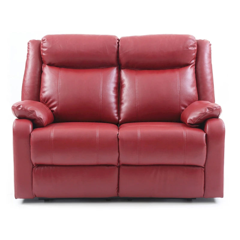 Podwójnie rozkładana sofa dwuosobowa Ward ze skóry ekologicznej