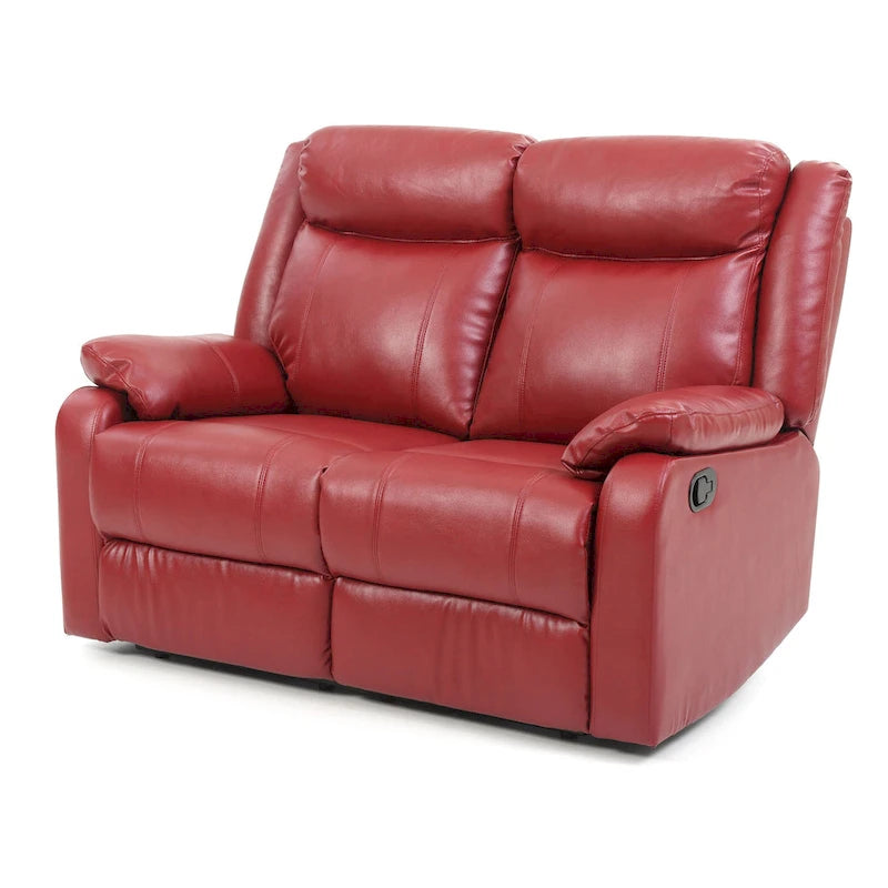 Podwójnie rozkładana sofa dwuosobowa Ward ze skóry ekologicznej