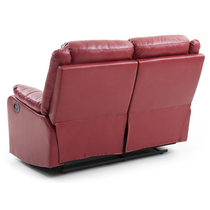 Podwójnie rozkładana sofa dwuosobowa Ward ze skóry ekologicznej