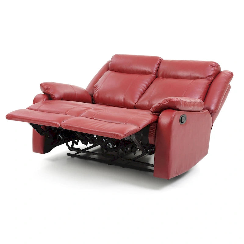 Podwójnie rozkładana sofa dwuosobowa Ward ze skóry ekologicznej
