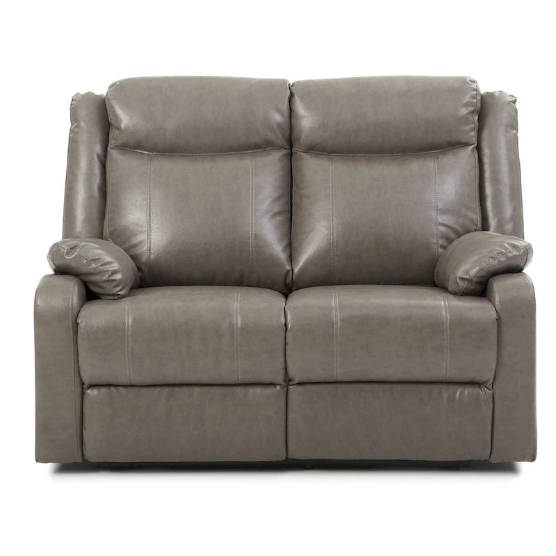 Podwójnie rozkładana sofa dwuosobowa Ward ze skóry ekologicznej