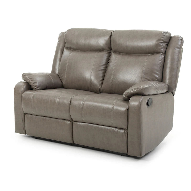 Podwójnie rozkładana sofa dwuosobowa Ward ze skóry ekologicznej