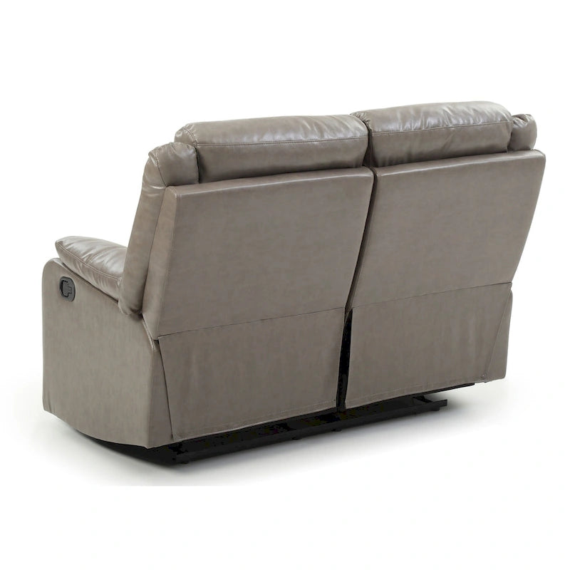 Podwójnie rozkładana sofa dwuosobowa Ward ze skóry ekologicznej