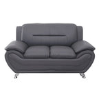 Bezogenes Zweisitzersofa Michael Segura aus Kunstleder – N/A