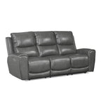 Set Steve Silver Fyti da 3 pezzi in pelle pieno fiore con reclinazione elettrica