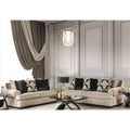Set di divani in lino tradizionale Jula da 2 pezzi di Furniture of America
