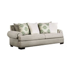 Set di divani in lino tradizionale Jula da 2 pezzi di Furniture of America