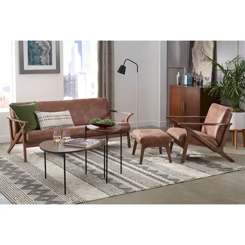 Juego de sala de estar de madera maciza Bianca de Simple Living