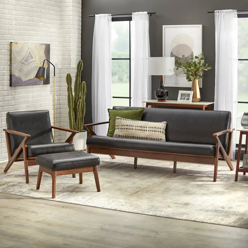 Juego de sala de estar de madera maciza Bianca de Simple Living