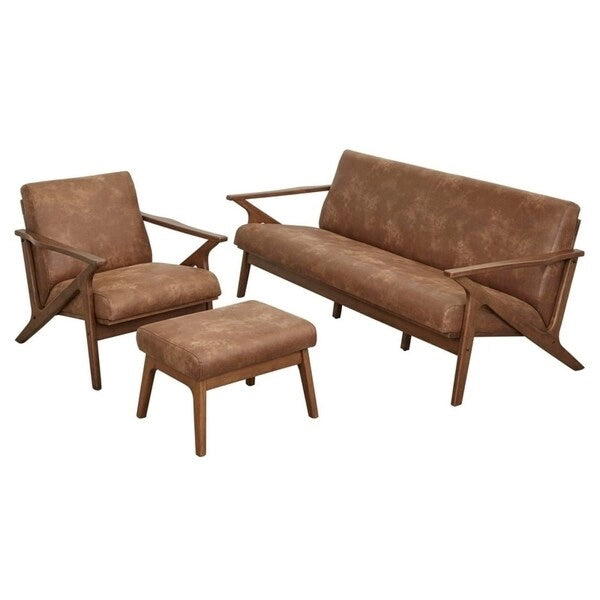 Juego de sala de estar de madera maciza Bianca de Simple Living