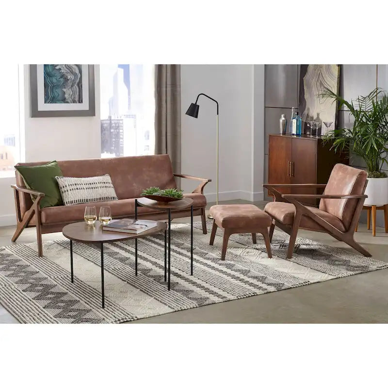 Juego de sala de estar de madera maciza Bianca de Simple Living