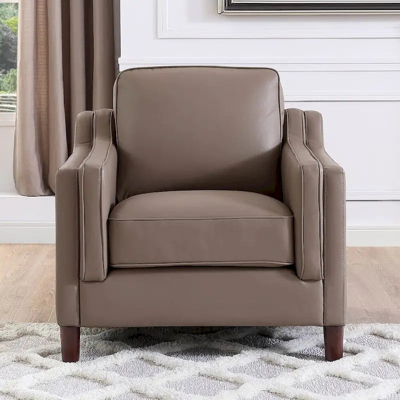 Hydeline Bella Top Grain Leather Sofa Set, Sofa and Chair - Sofa, Chair