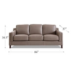 Hydeline Bella Top Grain Leather Sofa Set, Sofa and Chair - Sofa, Chair