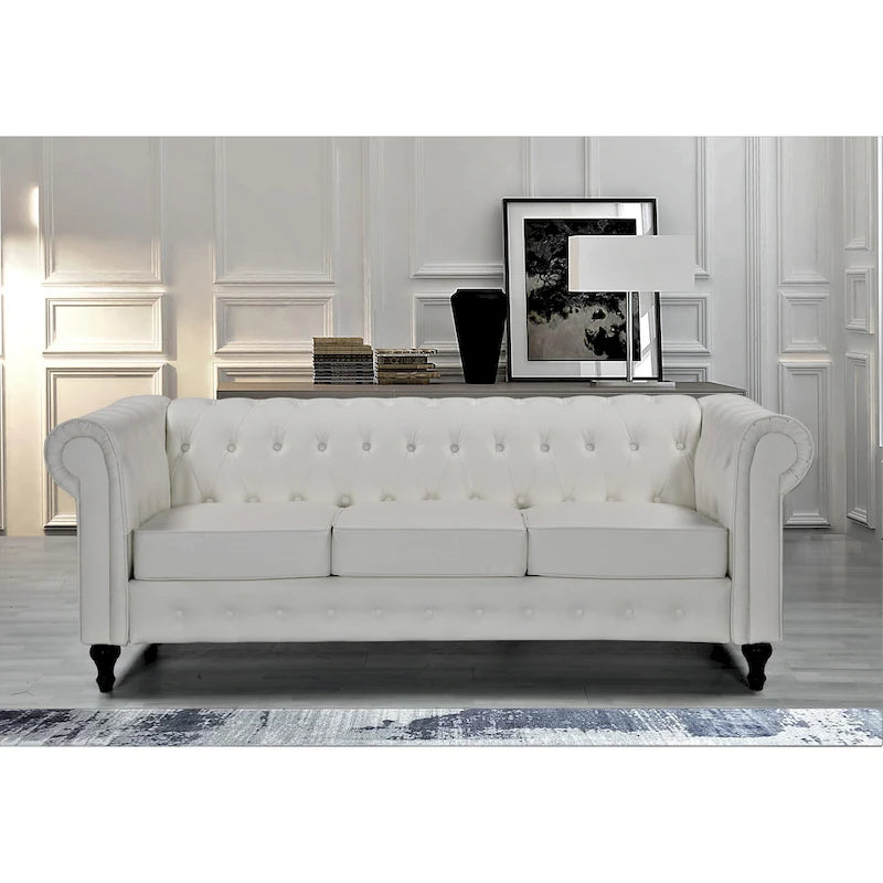 Set da soggiorno Chesterfield Classic Brooks, 3 pezzi: poltrona, divanetto e divano