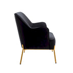 Porthos Home Kyler Zweisitzer-Sofa, Samtbezug, Beine in Goldchrom