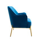 Porthos Home Kyler Zweisitzer-Sofa, Samtbezug, Beine in Goldchrom