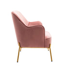 Porthos Home Kyler Zweisitzer-Sofa, Samtbezug, Beine in Goldchrom