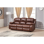 Juego de sala reclinable eléctrico de 2 piezas Betsy Furniture en cuero regenerado, sofá y sofá de dos plazas