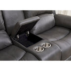 Juego de sala reclinable eléctrico de 2 piezas Betsy Furniture en cuero regenerado, sofá y sofá de dos plazas