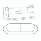 Manhattan Comfort zeitgenössisches Siri Sofa- und Akzentsessel-Set mit Kissen