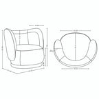 Manhattan Comfort zeitgenössisches Siri Sofa- und Akzentsessel-Set mit Kissen