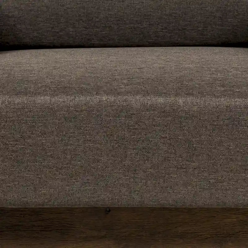 Ensemble de canapé 2 pièces Jimo en chêne rustique et tissu en lin, par Furniture of America