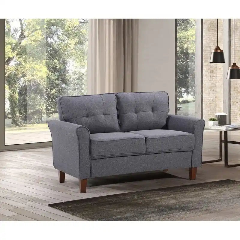 Kouchouk-loveseat met capiton