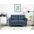 Kouchouk-loveseat met capiton