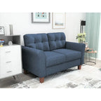 Kouchouk-loveseat met capiton