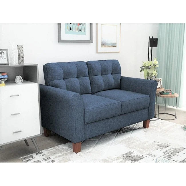 Kouchouk-loveseat met capiton