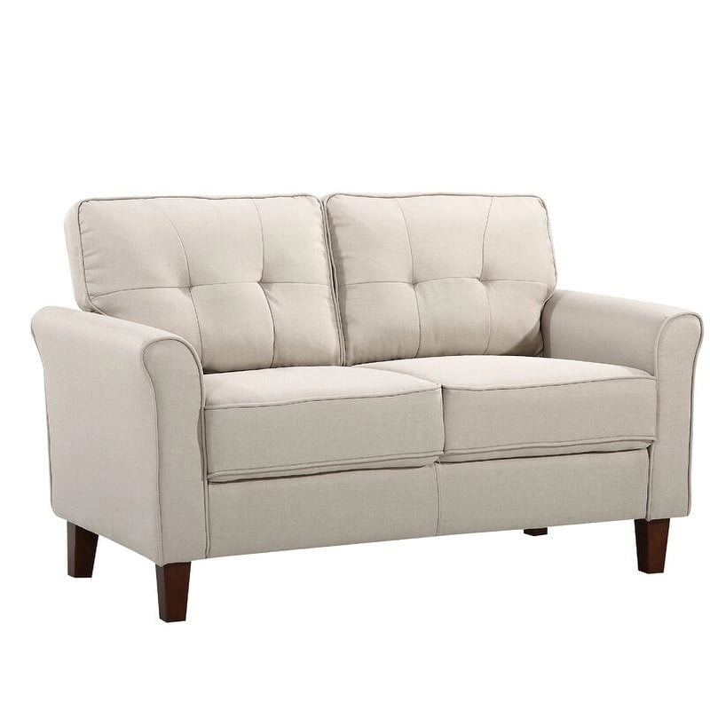 Kouchouk-loveseat met capiton