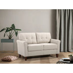 Kouchouk-loveseat met capiton