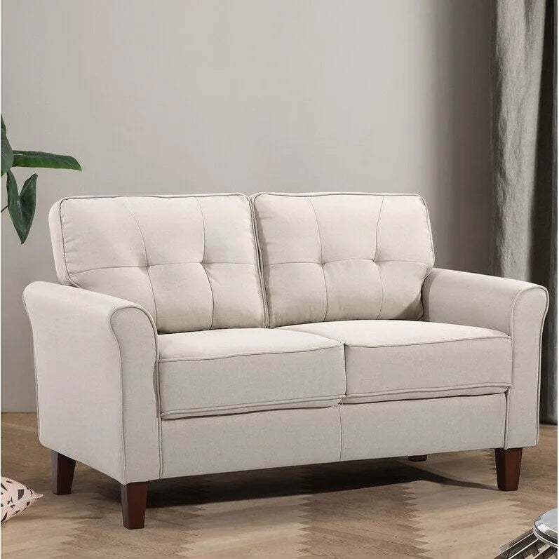 Kouchouk-loveseat met capiton