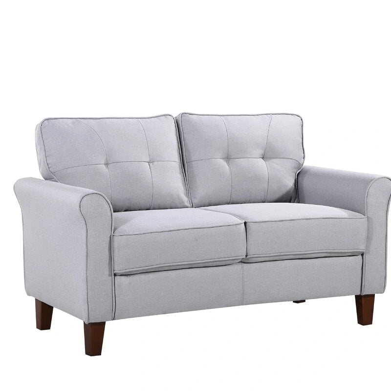 Kouchouk-loveseat met capiton