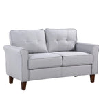 Kouchouk-loveseat met capiton