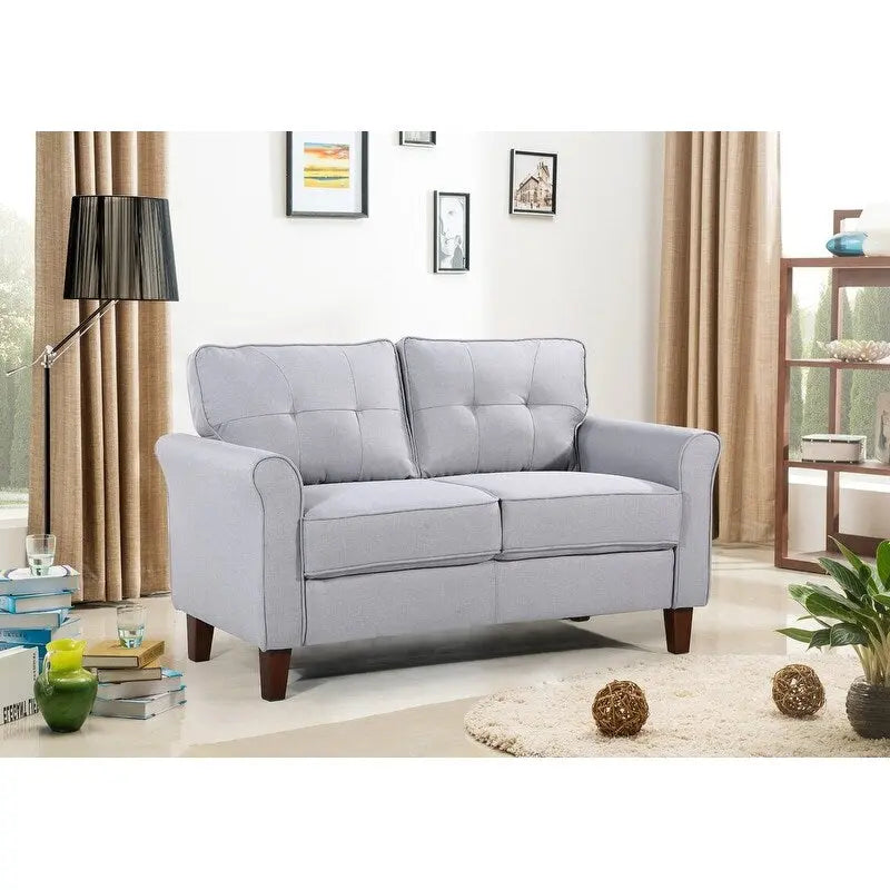 Kouchouk-loveseat met capiton