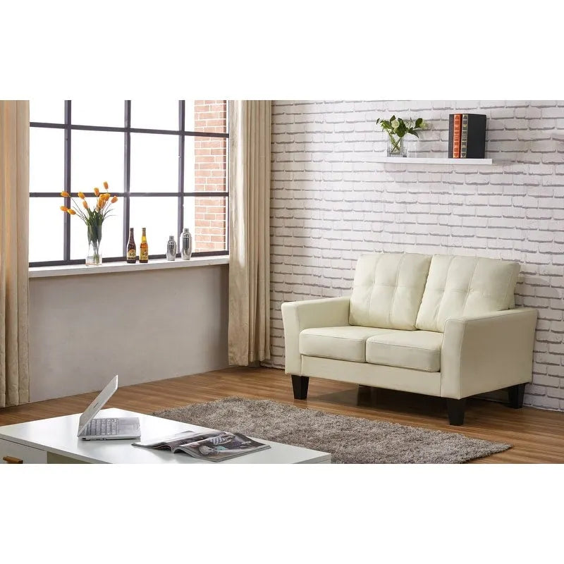 Sofá biplaza moderno tapizado Feathery Devil de US Pride Furniture