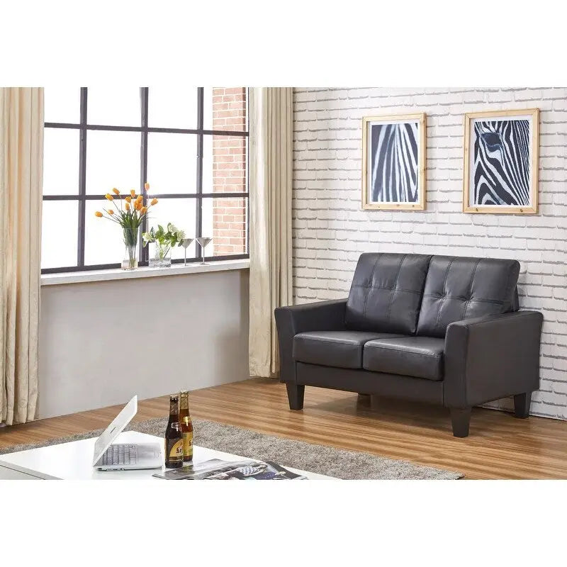 Sofá biplaza moderno tapizado Feathery Devil de US Pride Furniture