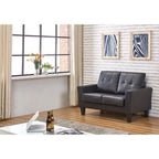 Sofá biplaza moderno tapizado Feathery Devil de US Pride Furniture