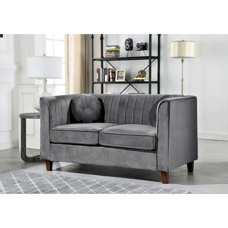 Boton Chesterfield-loveseat