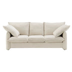 Mid-Century Modern 3-Seater Soft Sofa for Living Room, Apartment, Lounge, Bedroom