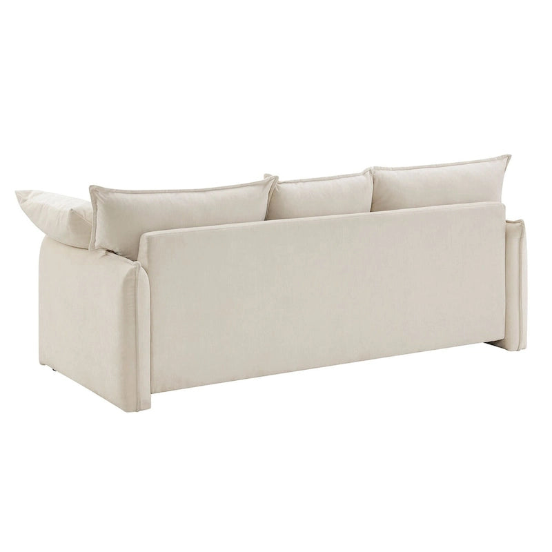 Mid-Century Modern 3-Seater Soft Sofa for Living Room, Apartment, Lounge, Bedroom